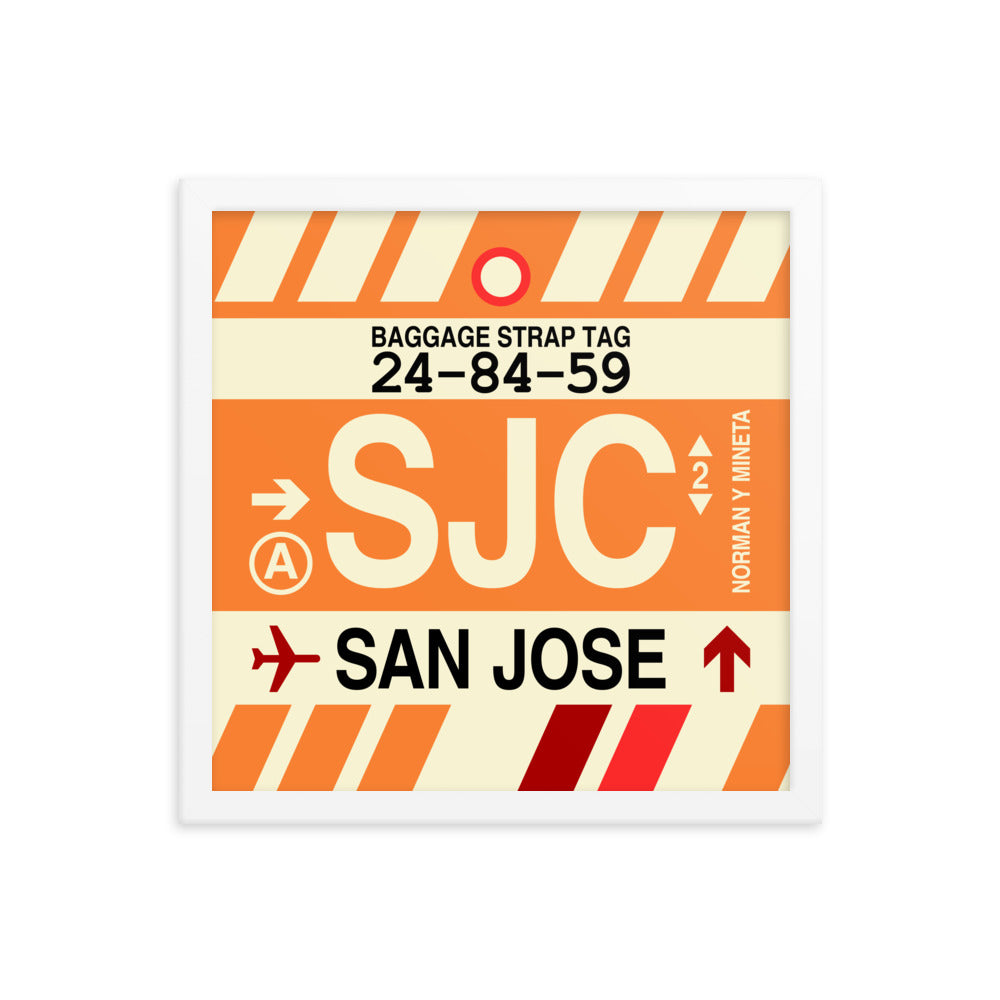 Travel-Themed Framed Print • SJC San Jose • YHM Designs - Image 13