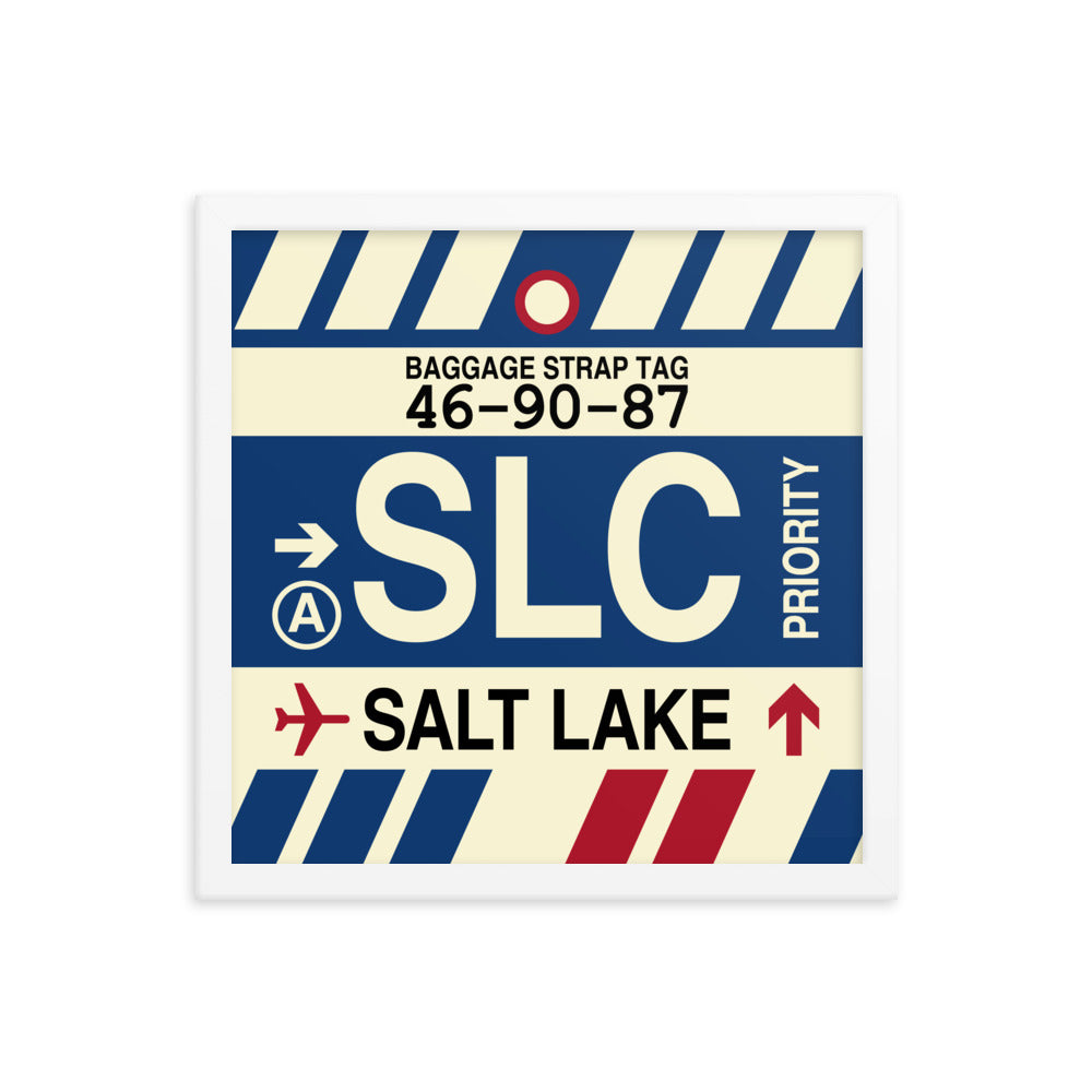 Travel-Themed Framed Print • SLC Salt Lake City • YHM Designs - Image 13