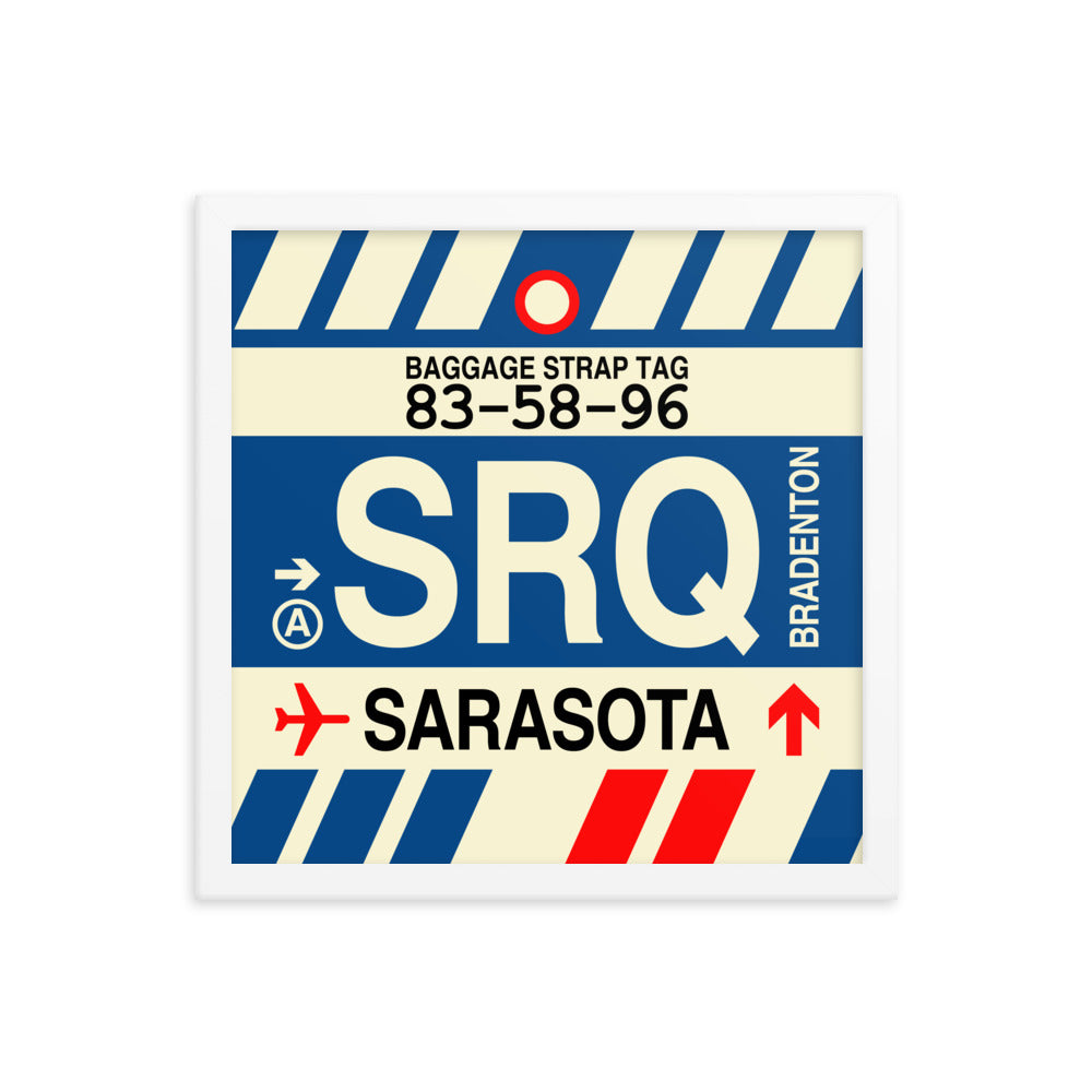 Travel-Themed Framed Print • SRQ Sarasota-Bradenton • YHM Designs - Image 13