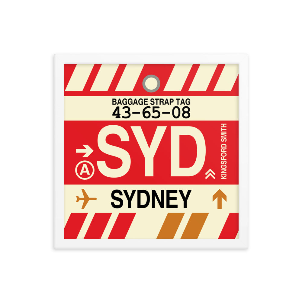 Travel-Themed Framed Print • SYD Sydney • YHM Designs - Image 13