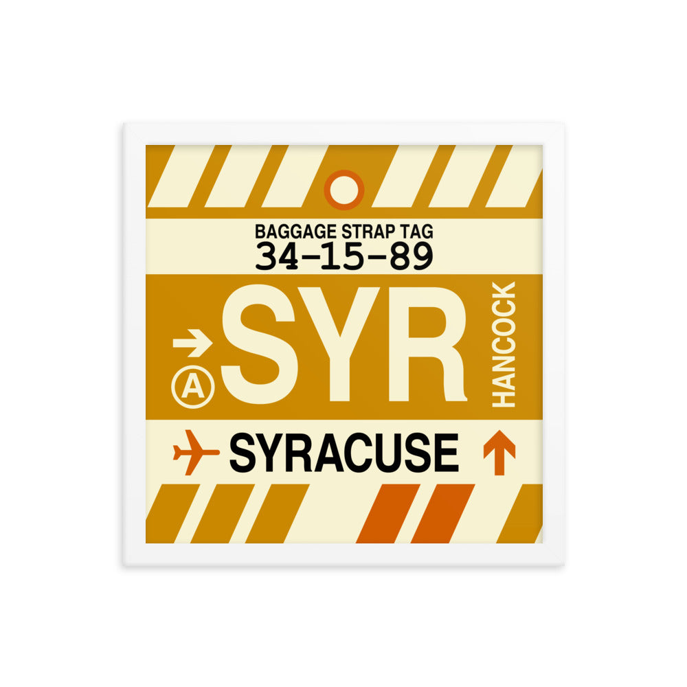 Travel-Themed Framed Print • SYR Syracuse • YHM Designs - Image 13