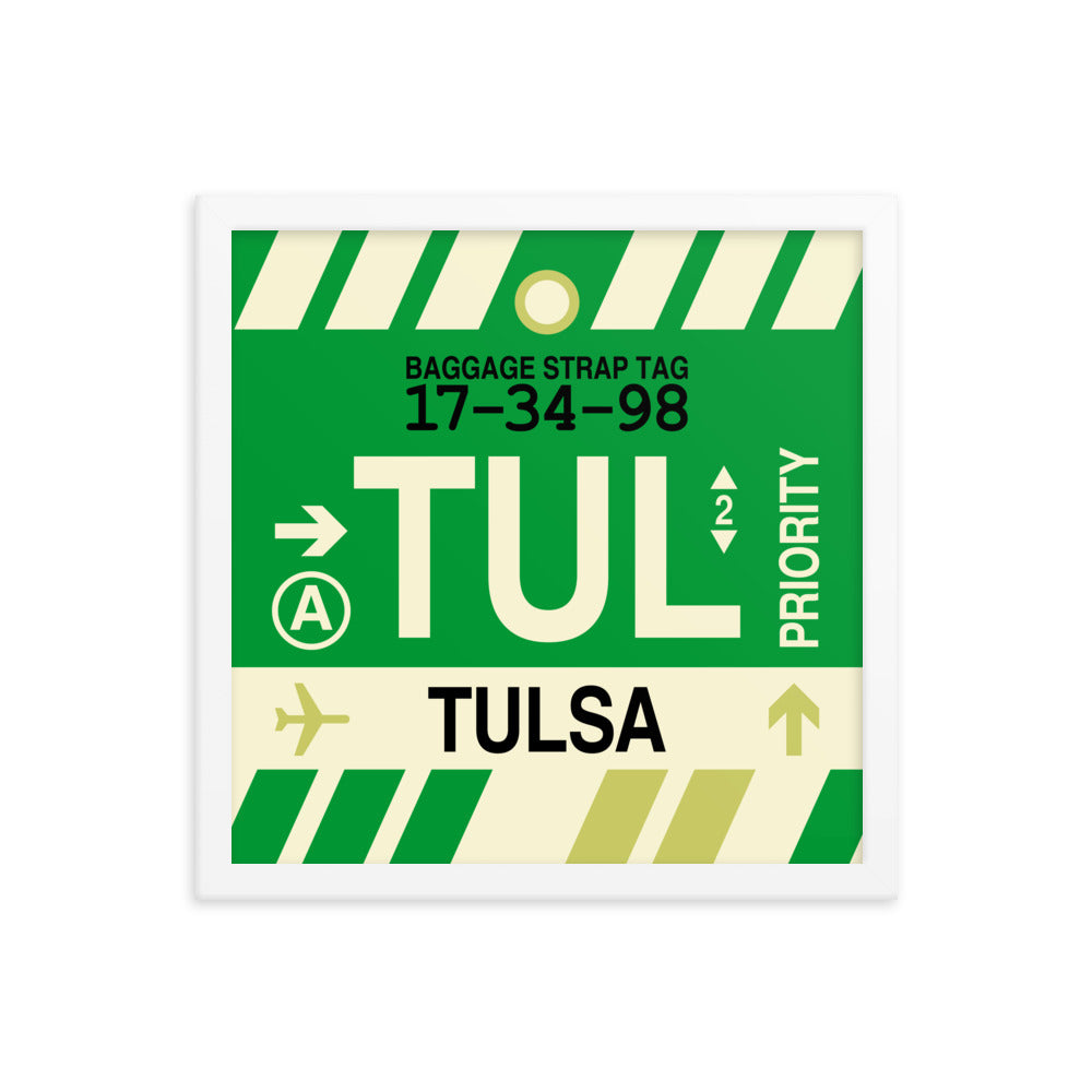 Travel-Themed Framed Print • TUL Tulsa • YHM Designs - Image 13