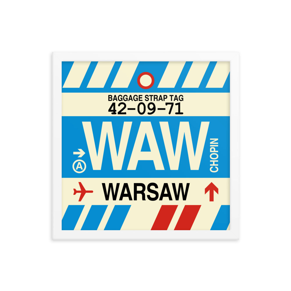 Travel-Themed Framed Print • WAW Warsaw • YHM Designs - Image 13