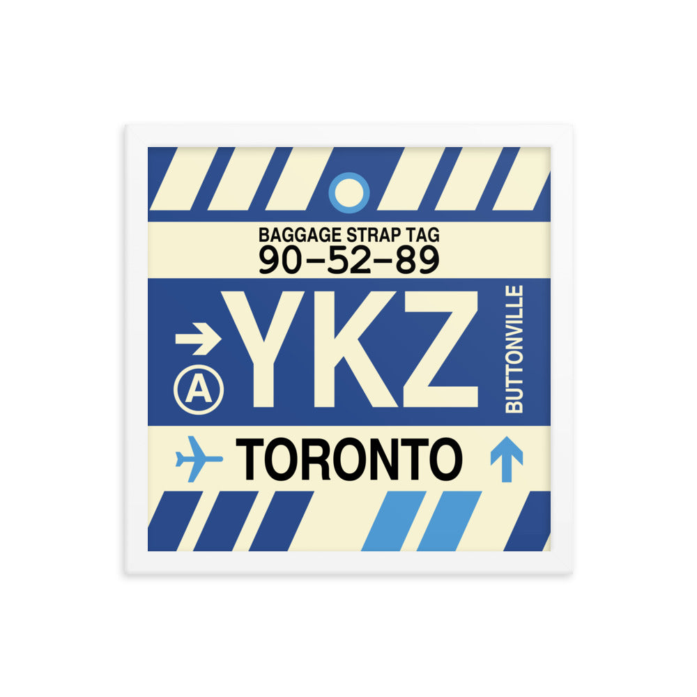 Travel-Themed Framed Print • YKZ Toronto • YHM Designs - Image 13