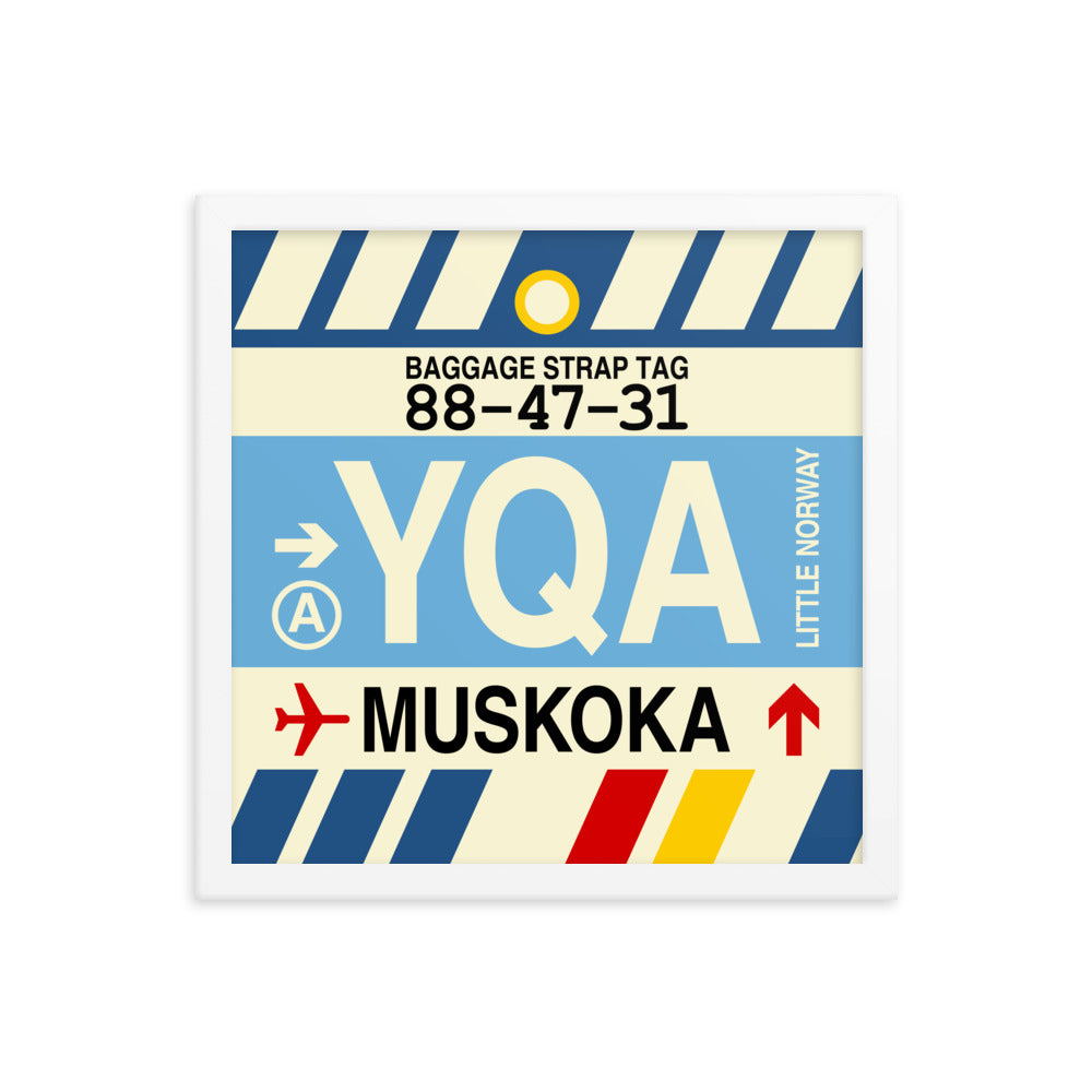 Travel-Themed Framed Print • YQA Muskoka • YHM Designs - Image 13