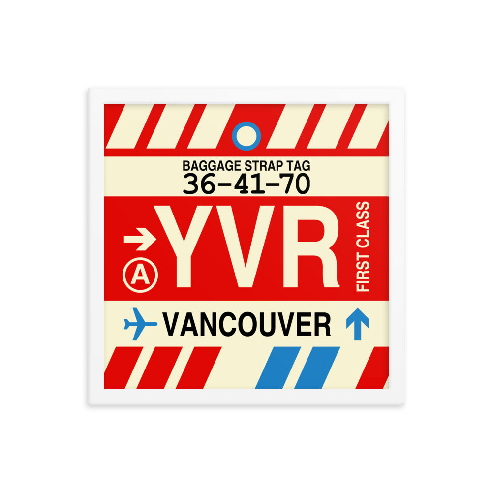 Travel-Themed Framed Print • YVR Vancouver • YHM Designs - Image 13