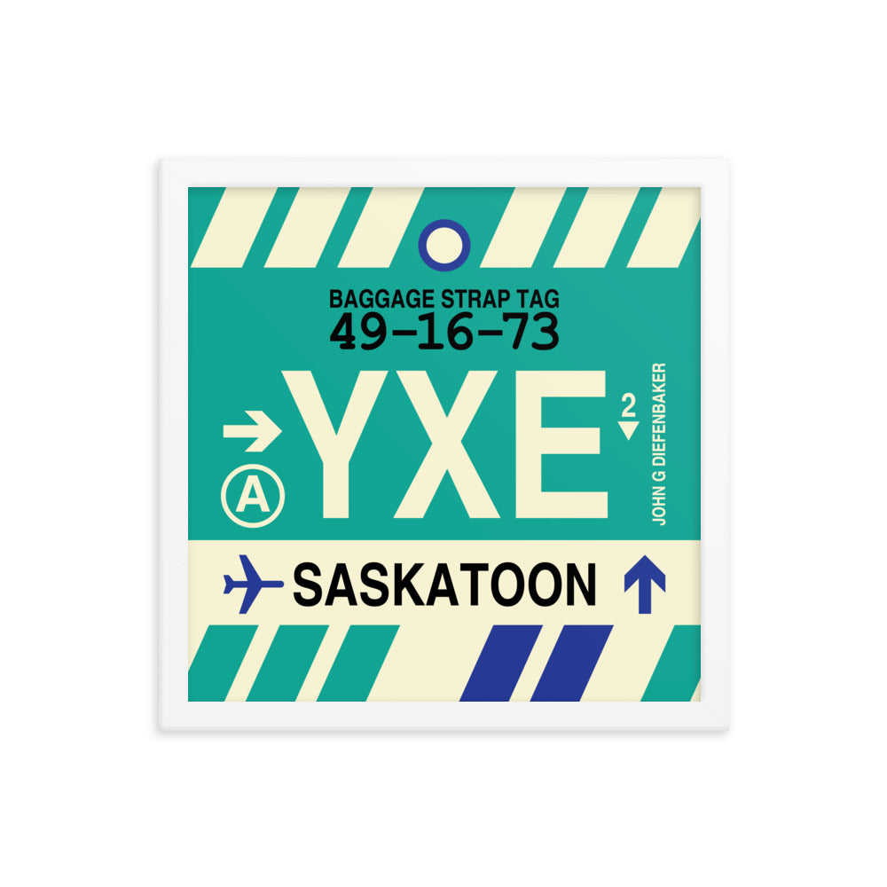 Travel-Themed Framed Print • YXE Saskatoon • YHM Designs - Image 13