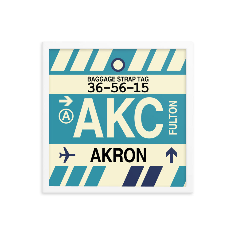 Travel-Themed Framed Print • AKC Akron • YHM Designs - Image 14