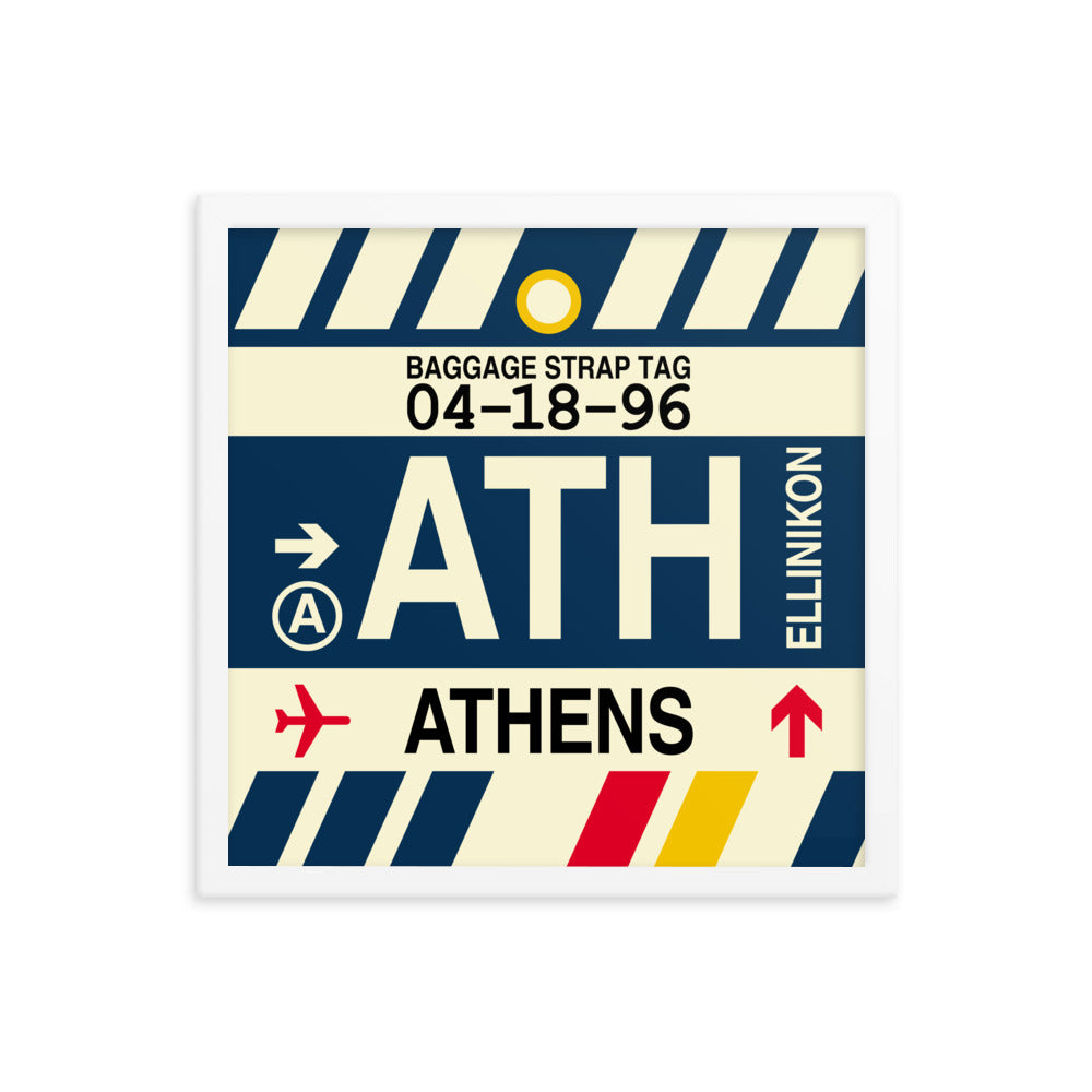 Travel-Themed Framed Print • ATH Athens • YHM Designs - Image 14