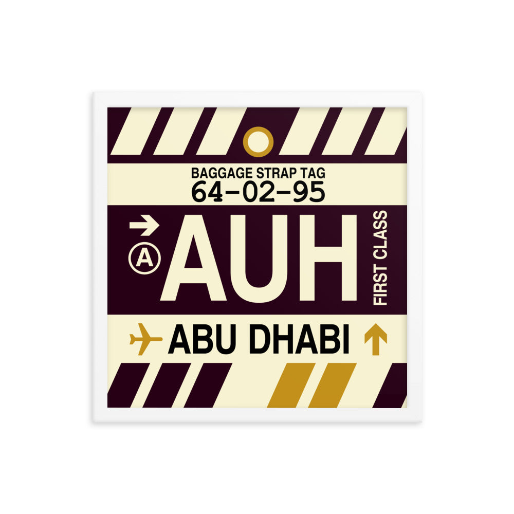 Travel-Themed Framed Print • AUH Abu Dhabi • YHM Designs - Image 14