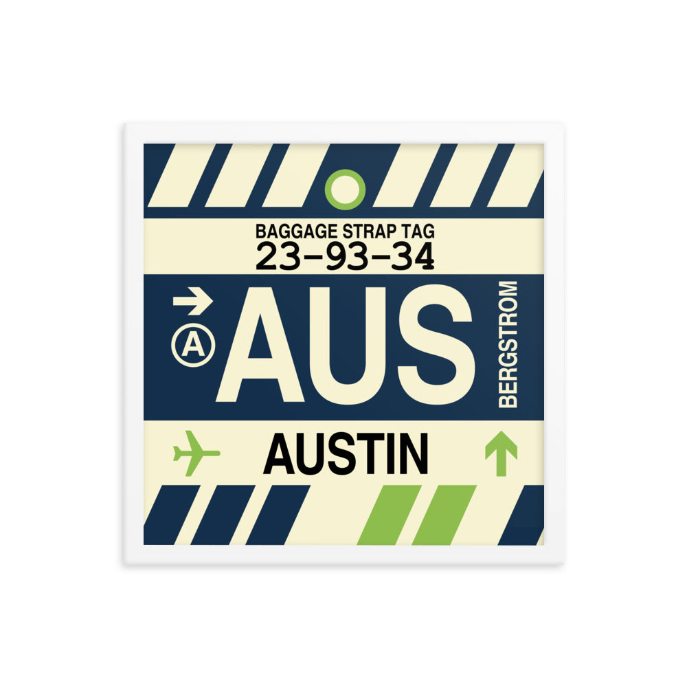 Travel-Themed Framed Print • AUS Austin • YHM Designs - Image 14