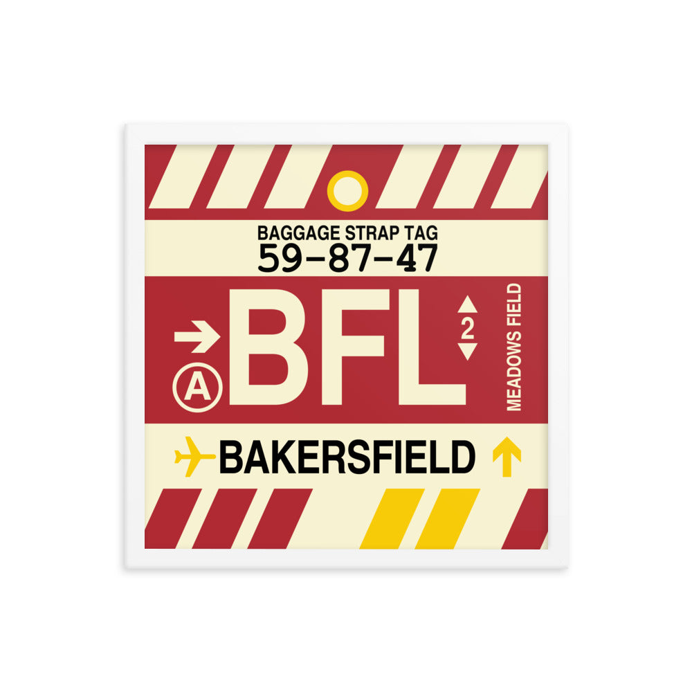 Travel-Themed Framed Print • BFL Bakersfield • YHM Designs - Image 14