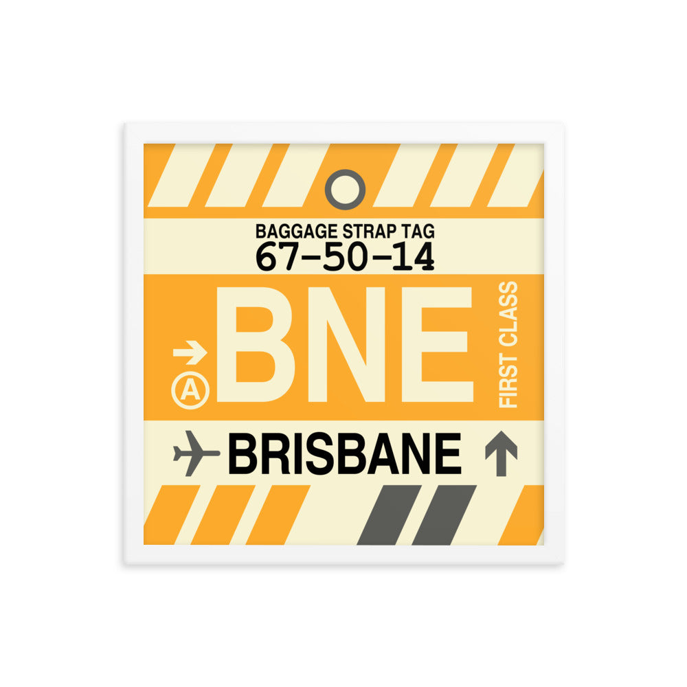 Travel-Themed Framed Print • BNE Brisbane • YHM Designs - Image 14