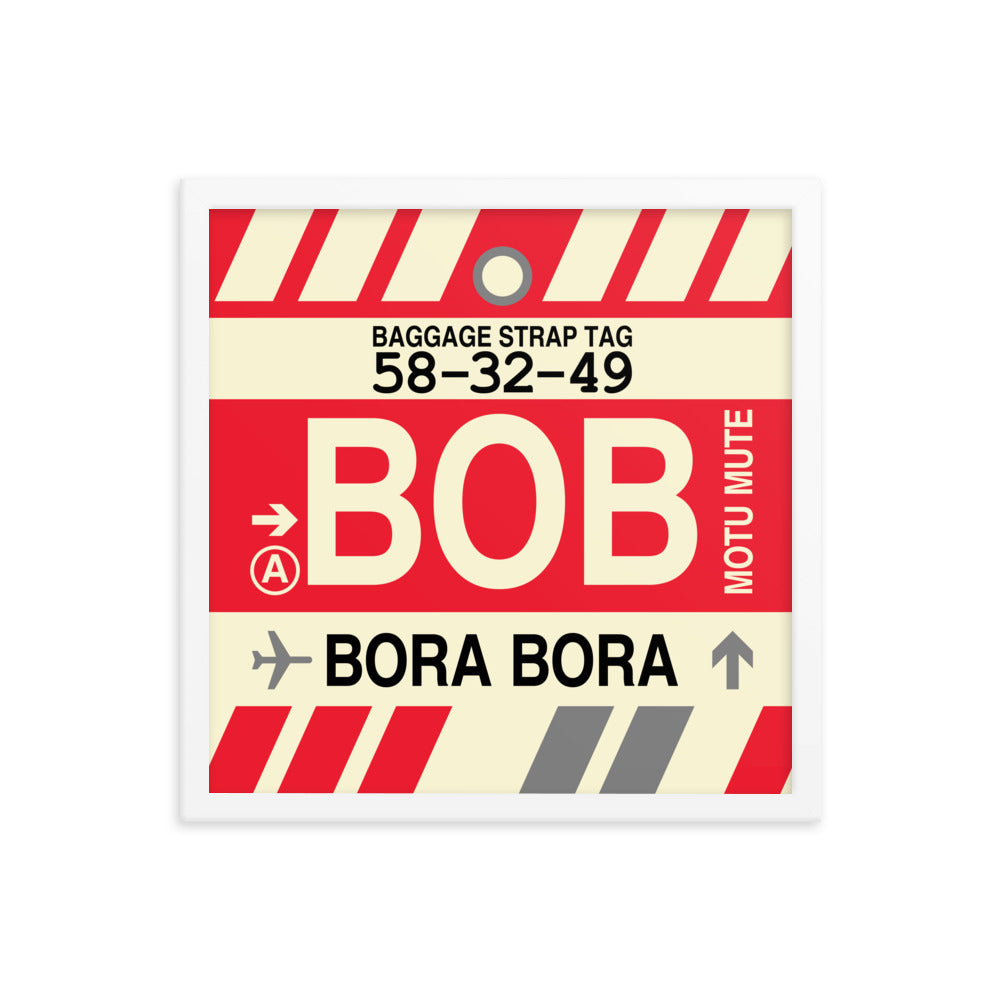 Travel-Themed Framed Print • BOB Bora Bora • YHM Designs - Image 14