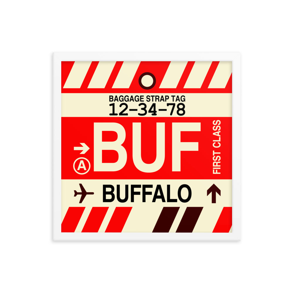 Travel-Themed Framed Print • BUF Buffalo • YHM Designs - Image 14