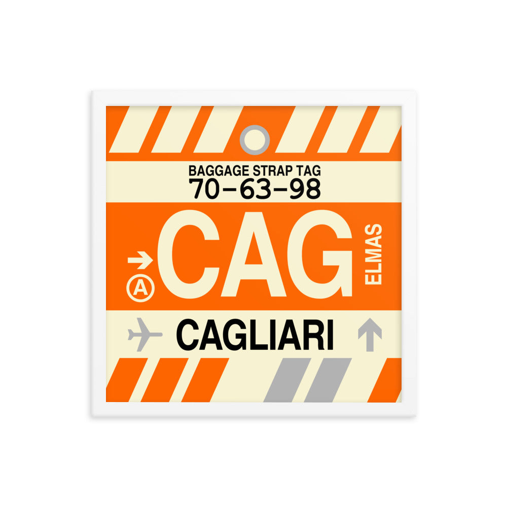 Travel-Themed Framed Print • CAG Cagliari • YHM Designs - Image 14