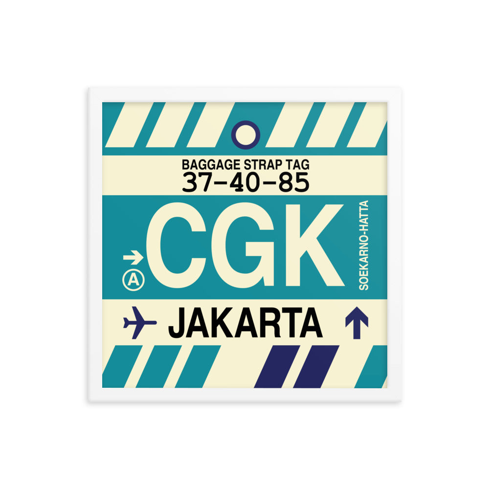 Travel-Themed Framed Print • CGK Jakarta Souvenir • YHM Designs - Image 14