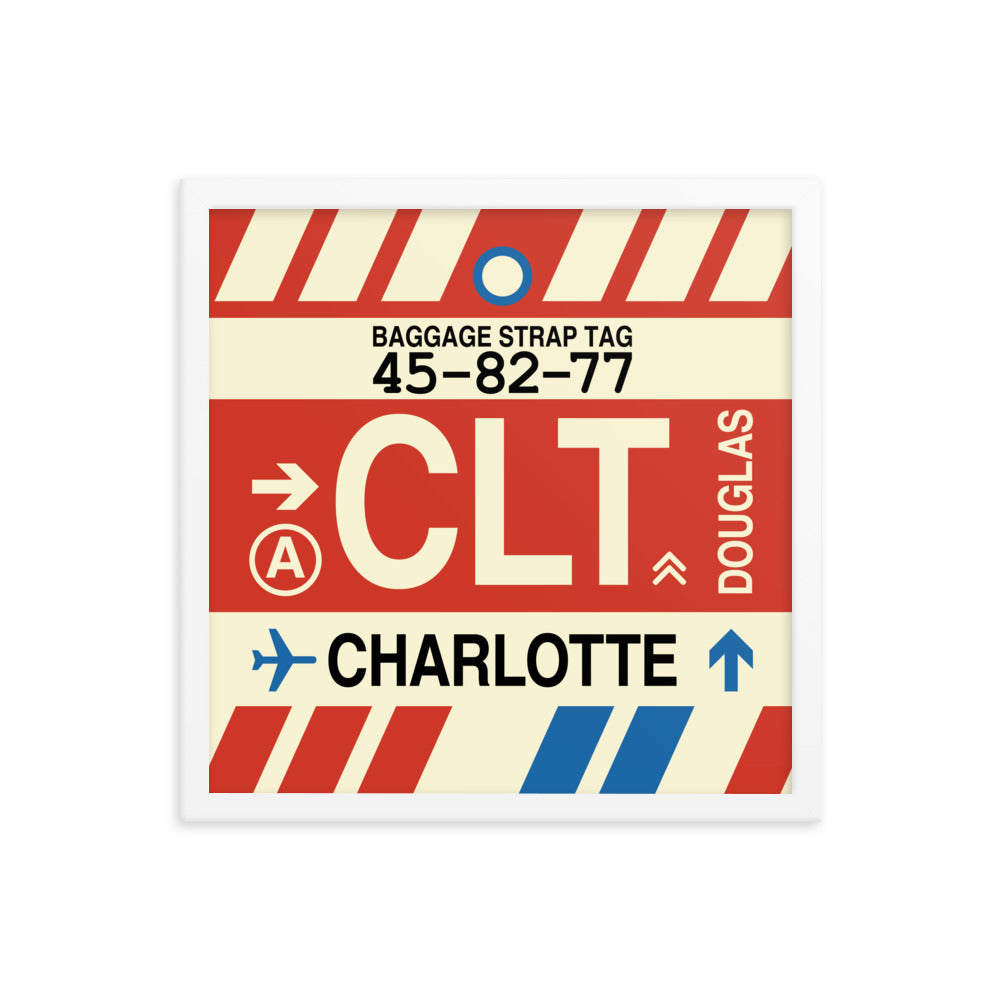 Travel-Themed Framed Print • CLT Charlotte • YHM Designs - Image 14