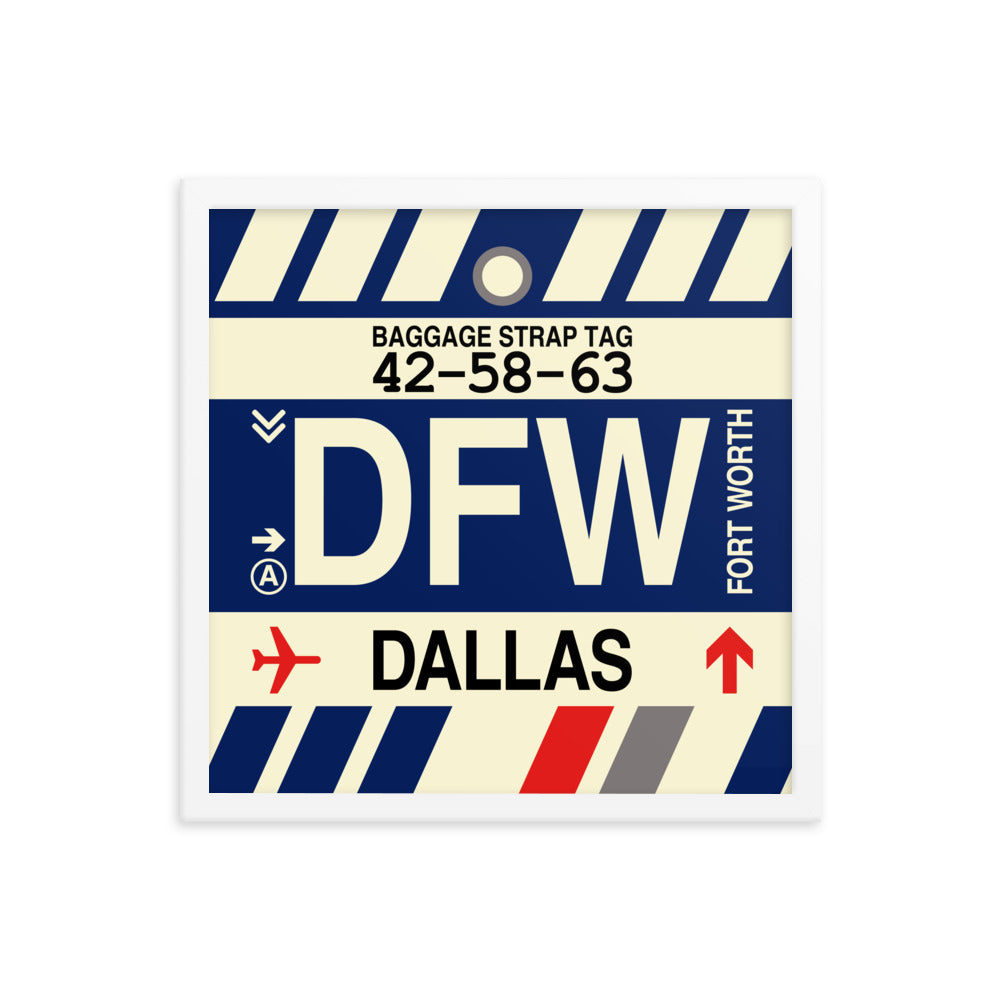Travel-Themed Framed Print • DFW Dallas • YHM Designs - Image 14