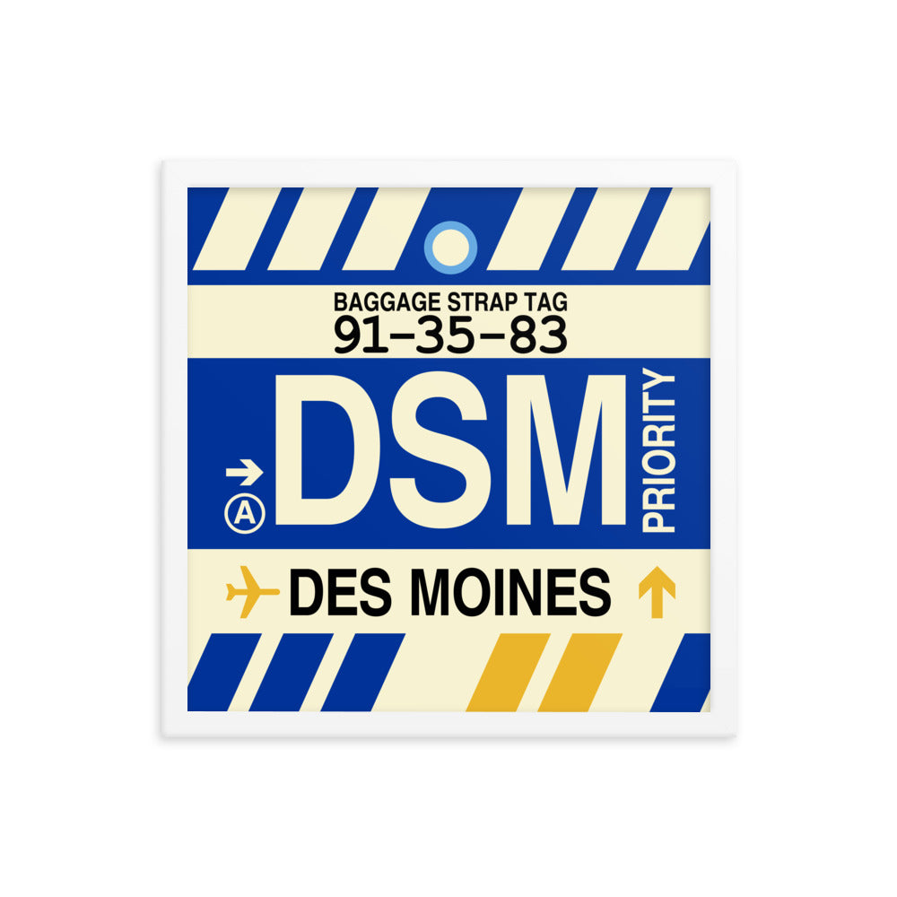 Travel-Themed Framed Print • DSM Des Moines • YHM Designs - Image 14