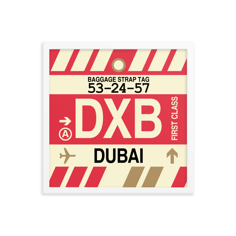 Travel-Themed Framed Print • DXB Dubai • YHM Designs - Image 14