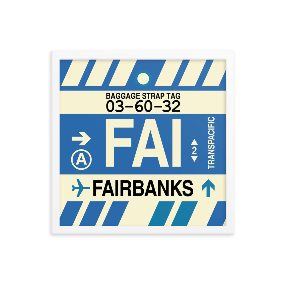 Travel-Themed Framed Print • FAI Fairbanks Souvenir • YHM Designs - Image 14