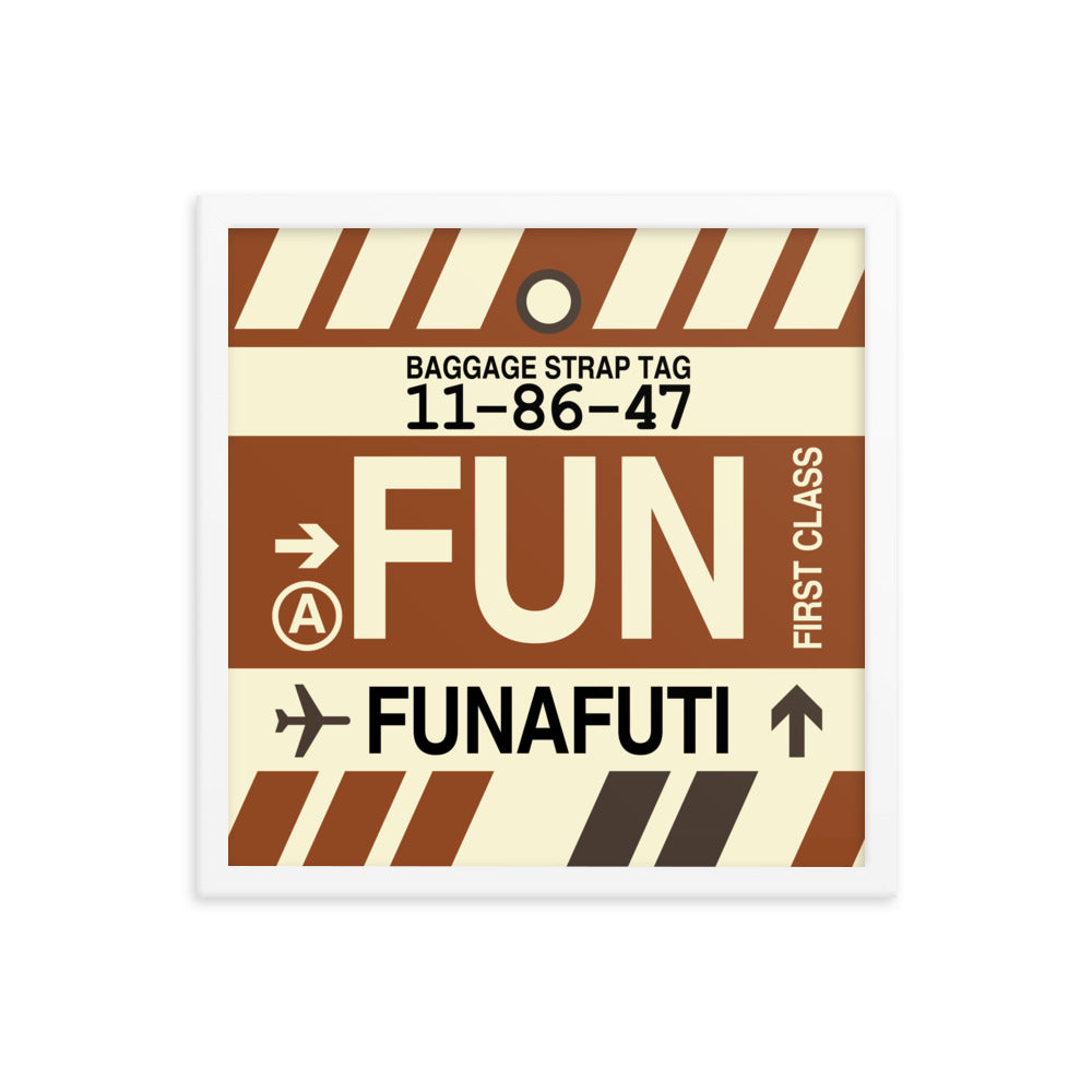 Travel-Themed Framed Print • FUN Funafuti Souvenir • YHM Designs - Image 14