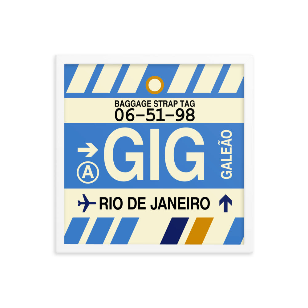Travel-Themed Framed Print • GIG Rio de Janeiro • YHM Designs - Image 14