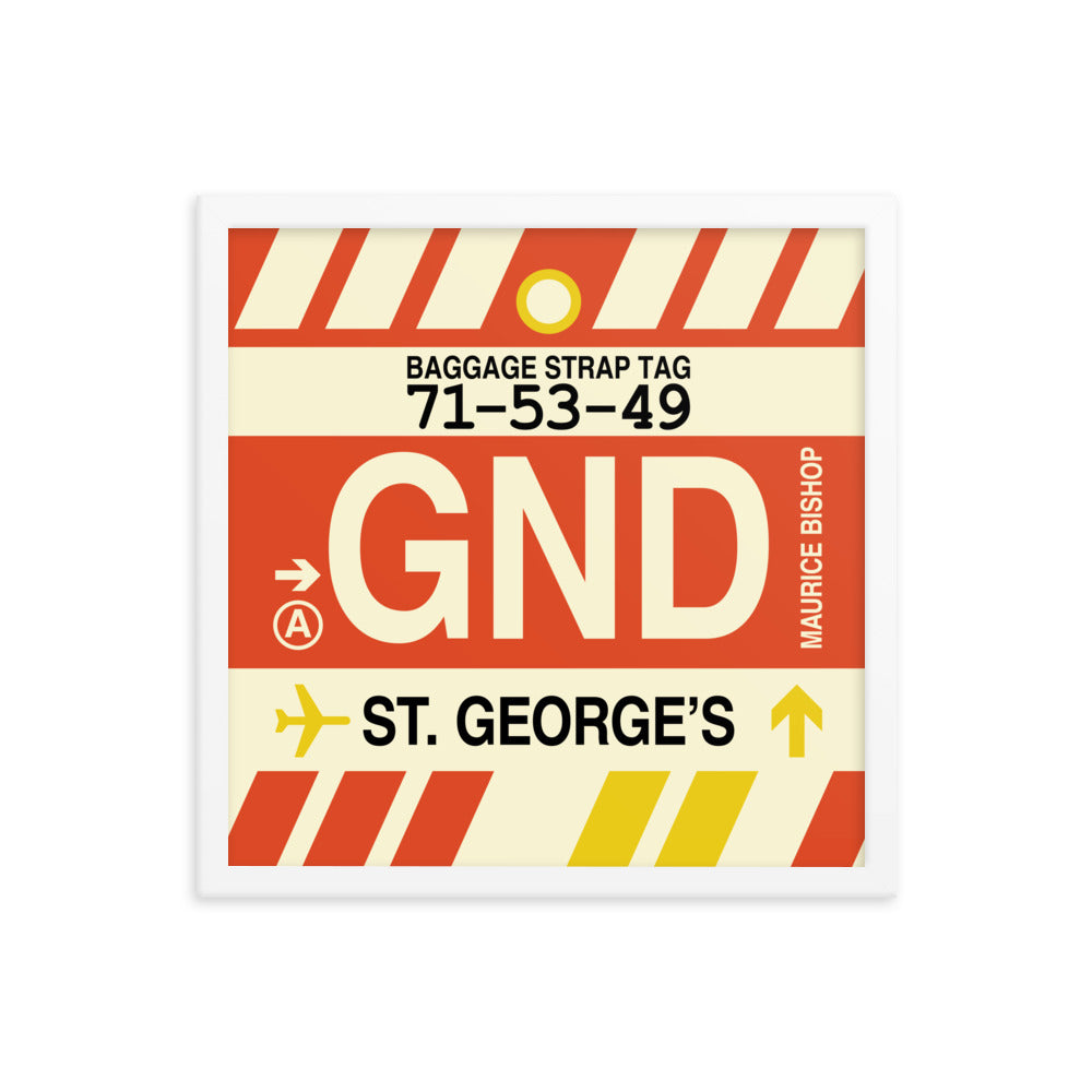 Travel-Themed Framed Print • GND St. George's Souvenir • YHM Designs - Image 14