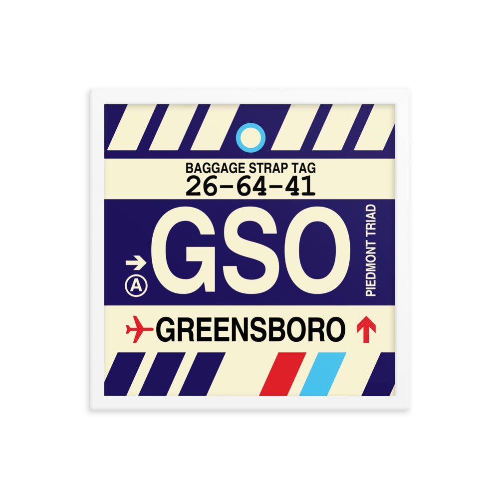 Travel-Themed Framed Print • GSO Greensboro • YHM Designs - Image 14