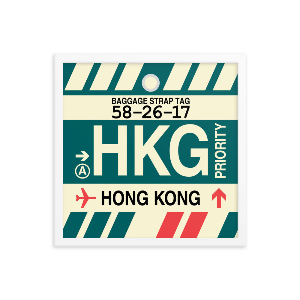 Travel-Themed Framed Print • HKG Hong Kong Souvenir • YHM Designs - Image 14