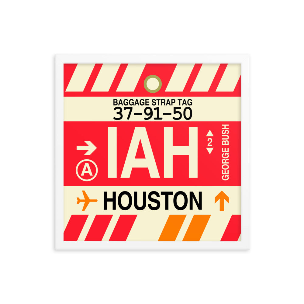 Travel-Themed Framed Print • IAH Houston • YHM Designs - Image 14