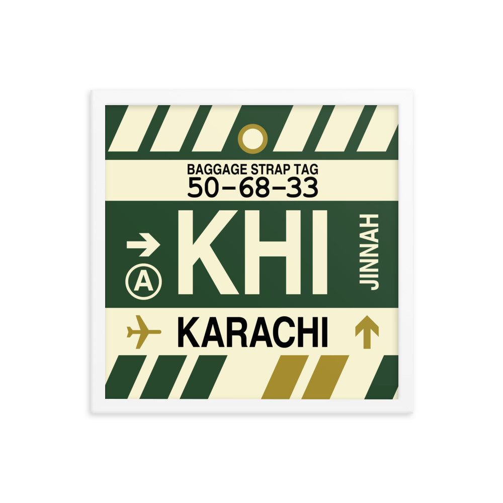 Travel-Themed Framed Print • KHI Karachi Souvenir • YHM Designs - Image 14