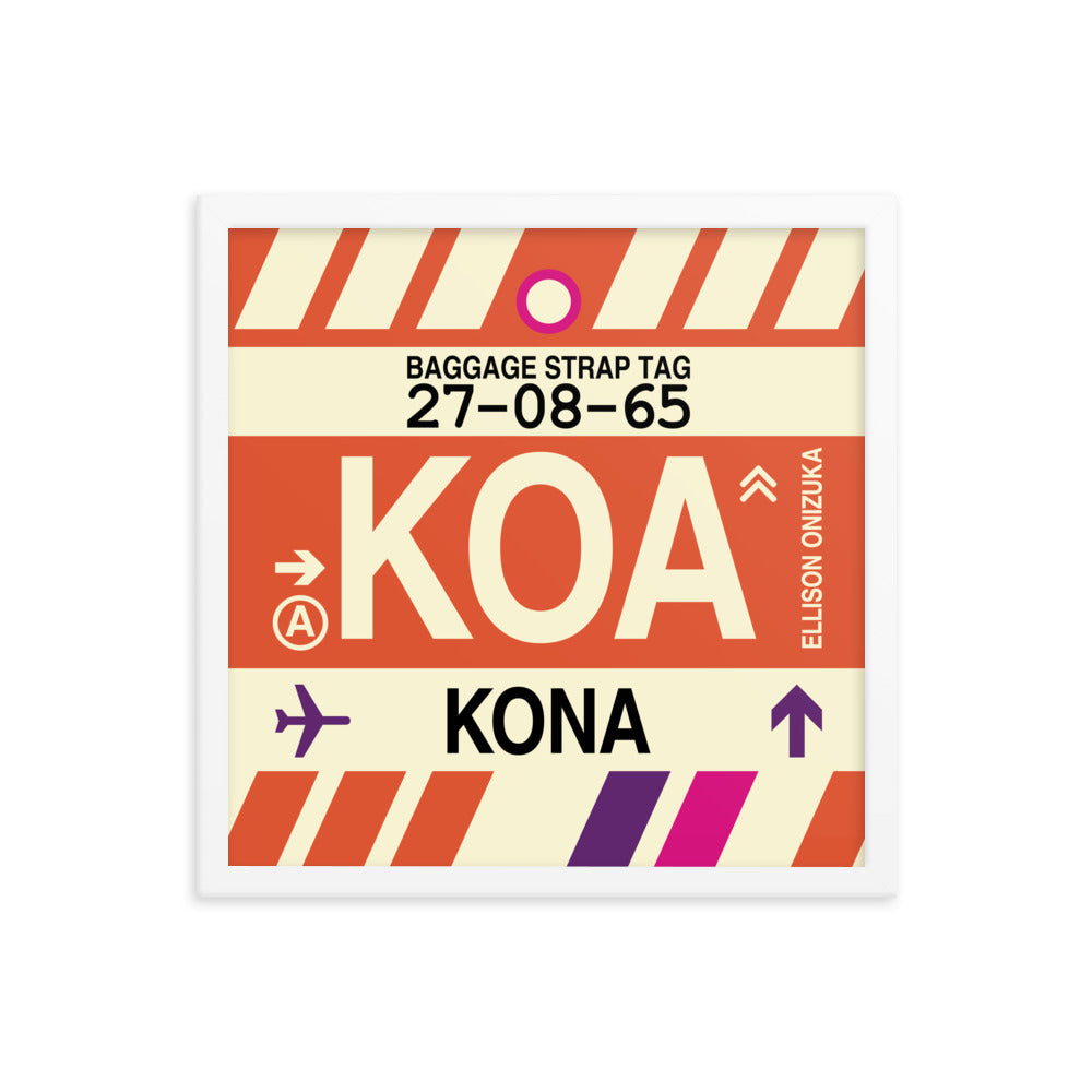 Travel-Themed Framed Print • KOA Kona • YHM Designs - Image 14