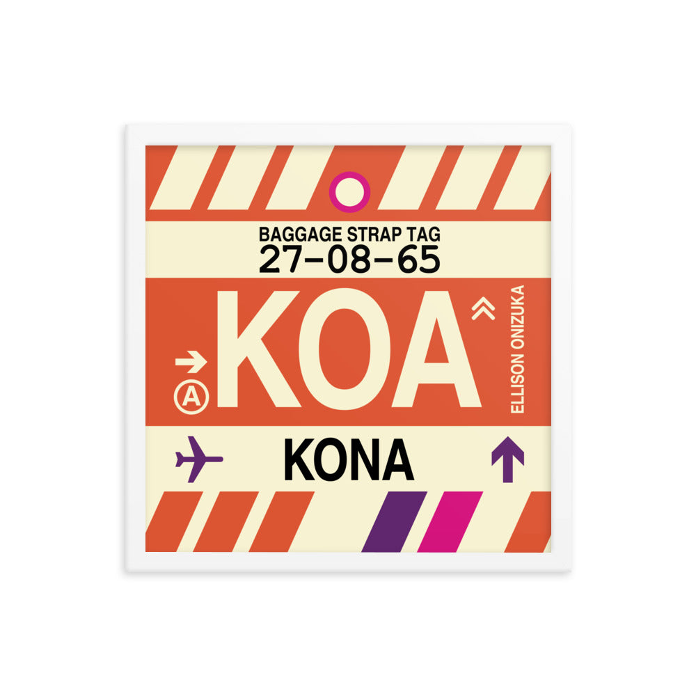 Travel-Themed Framed Print • KOA Kona Souvenir • YHM Designs - Image 14