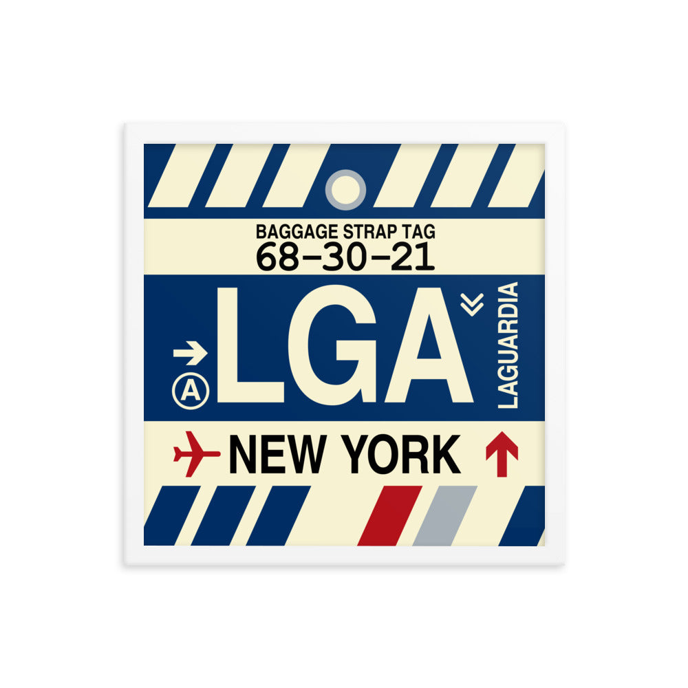 Travel-Themed Framed Print • LGA New York City • YHM Designs - Image 14
