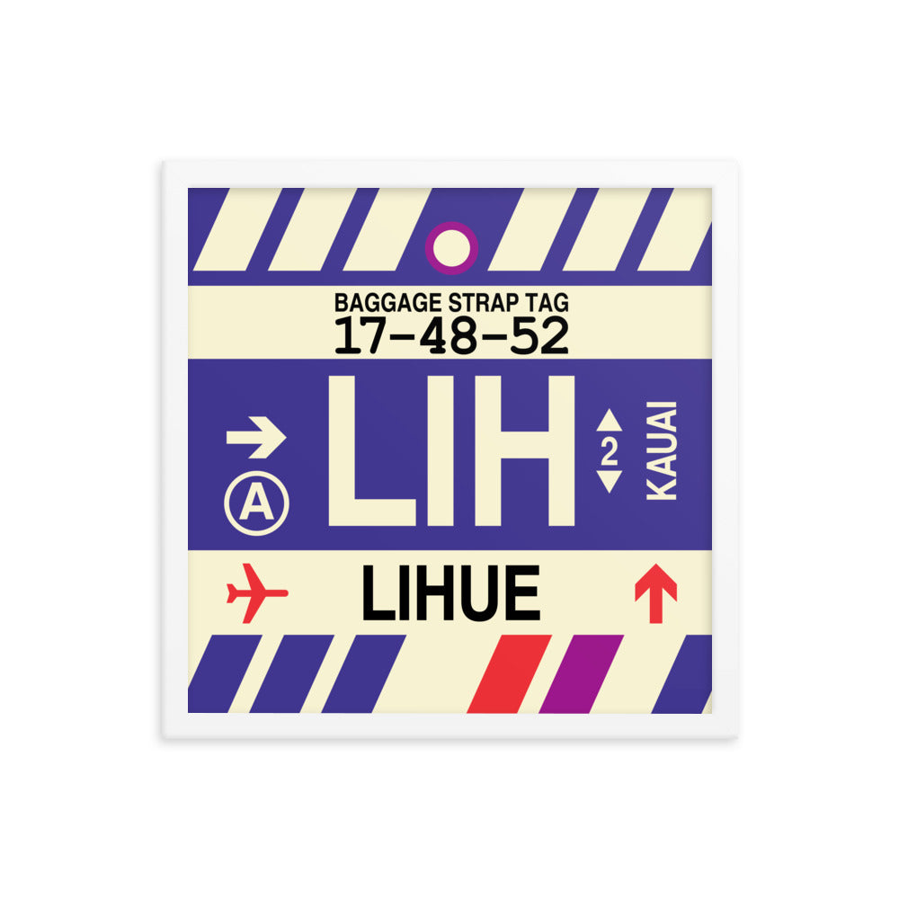 Travel-Themed Framed Print • LIH Lihue • YHM Designs - Image 14