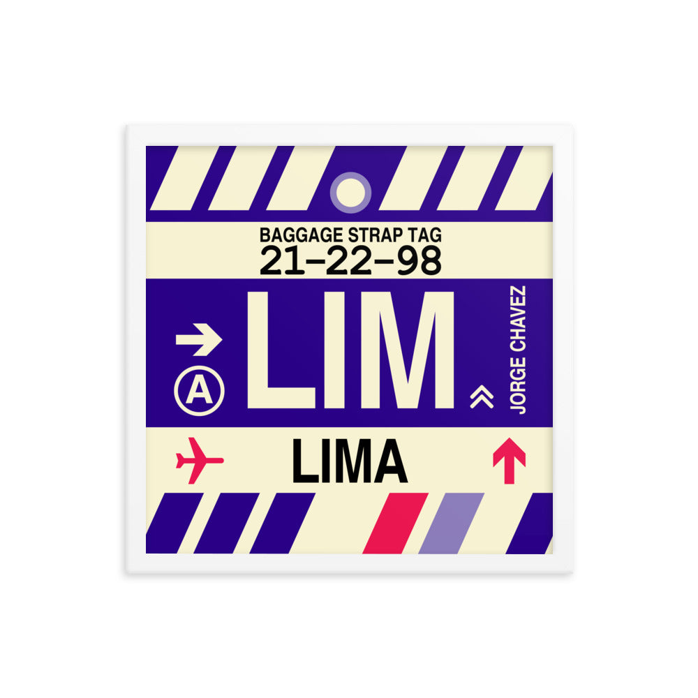 Travel-Themed Framed Print • LIM Lima • YHM Designs - Image 14