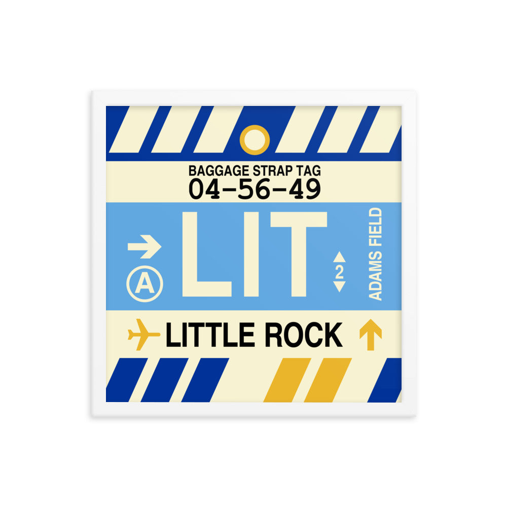 Travel-Themed Framed Print • LIT Little Rock • YHM Designs - Image 14