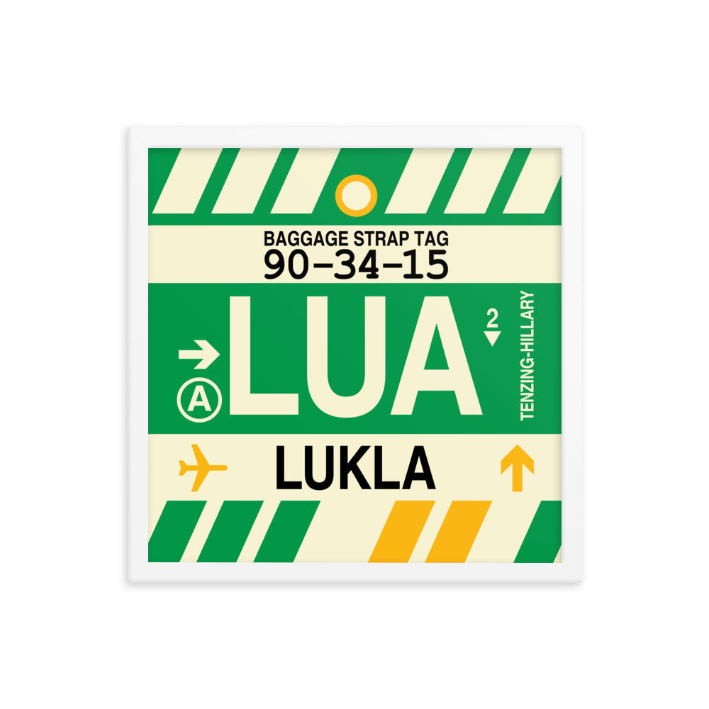 Travel-Themed Framed Print • LUA Lukla Souvenir • YHM Designs - Image 14