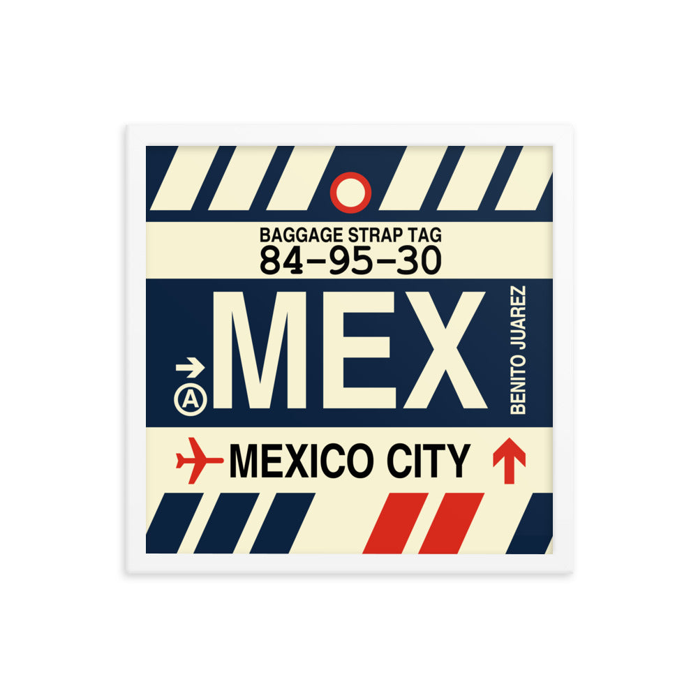 Travel-Themed Framed Print • MEX Mexico City Souvenir • YHM Designs - Image 14