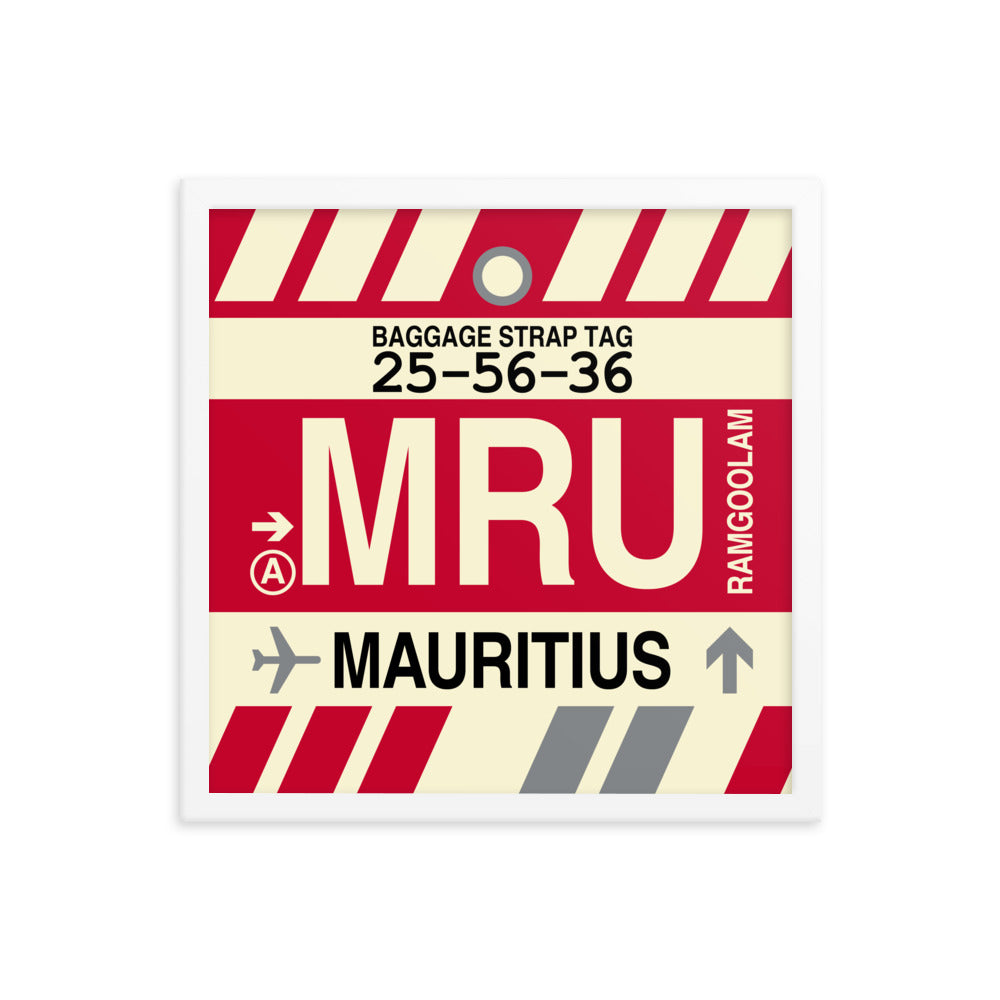Travel-Themed Framed Print • MRU Port Louis Souvenir • YHM Designs - Image 14