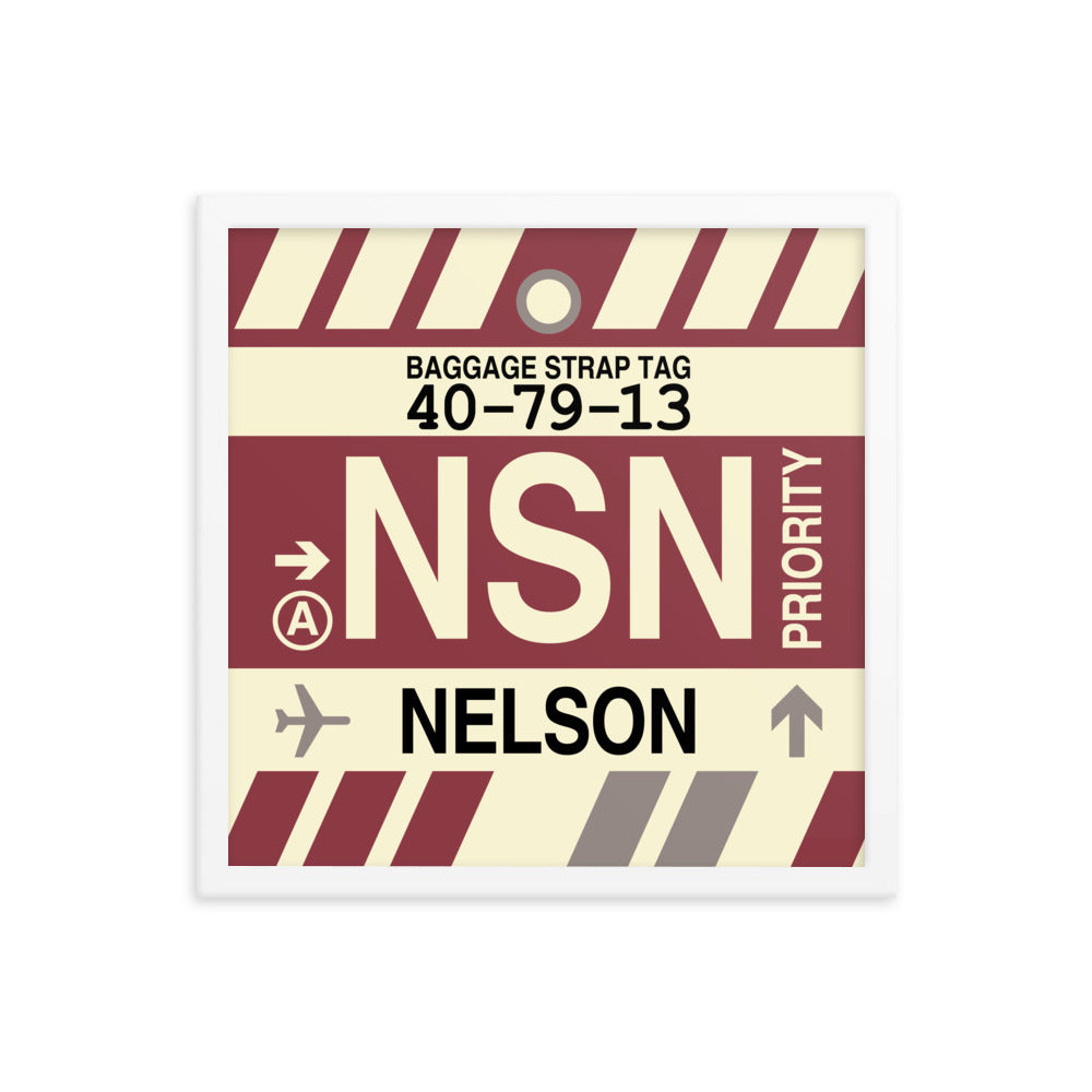 Travel-Themed Framed Print • NSN Nelson Souvenir • YHM Designs - Image 14
