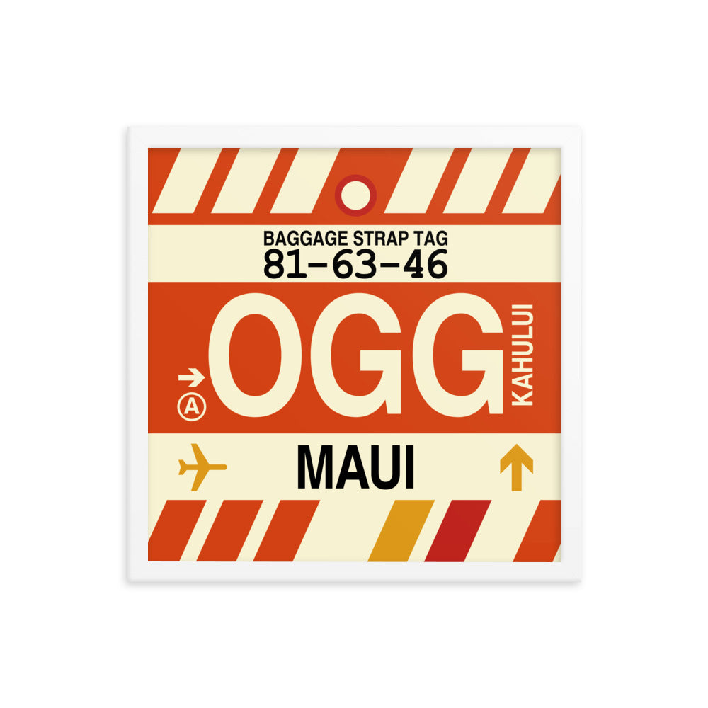 Travel-Themed Framed Print • OGG Maui • YHM Designs - Image 14
