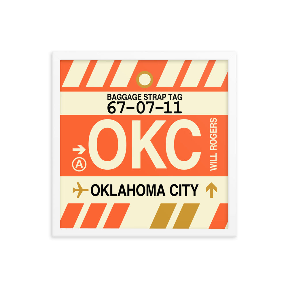 Travel-Themed Framed Print • OKC Oklahoma City Souvenir • YHM Designs - Image 14