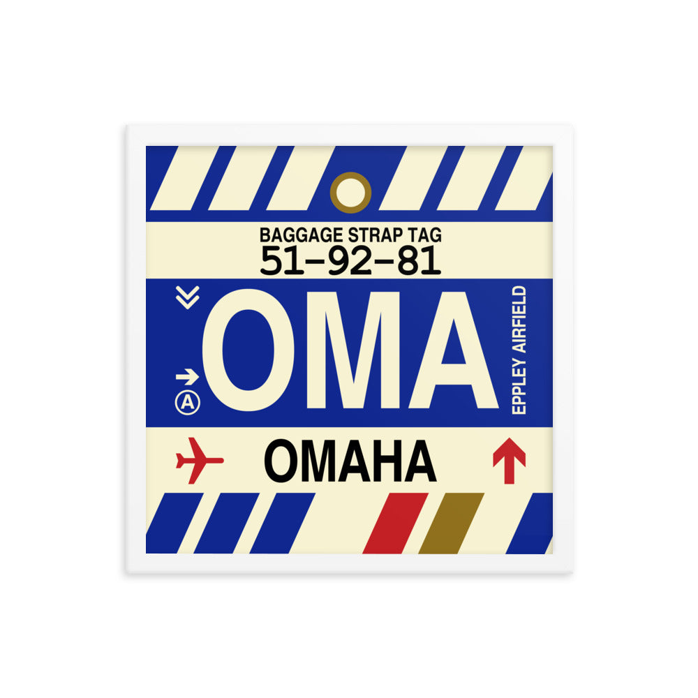 Travel-Themed Framed Print • OMA Omaha Souvenir • YHM Designs - Image 14