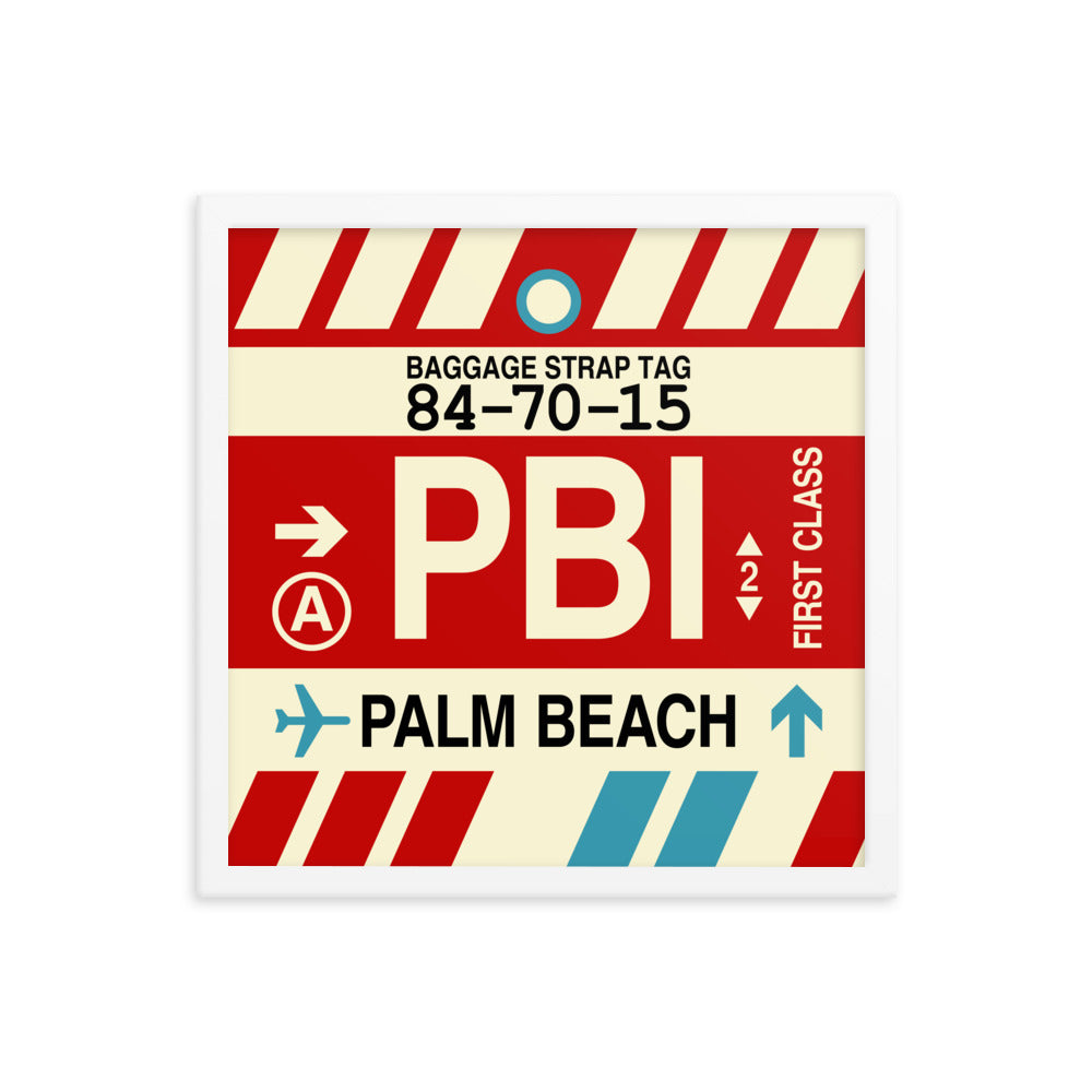 Travel-Themed Framed Print • PBI Palm Beach • YHM Designs - Image 14