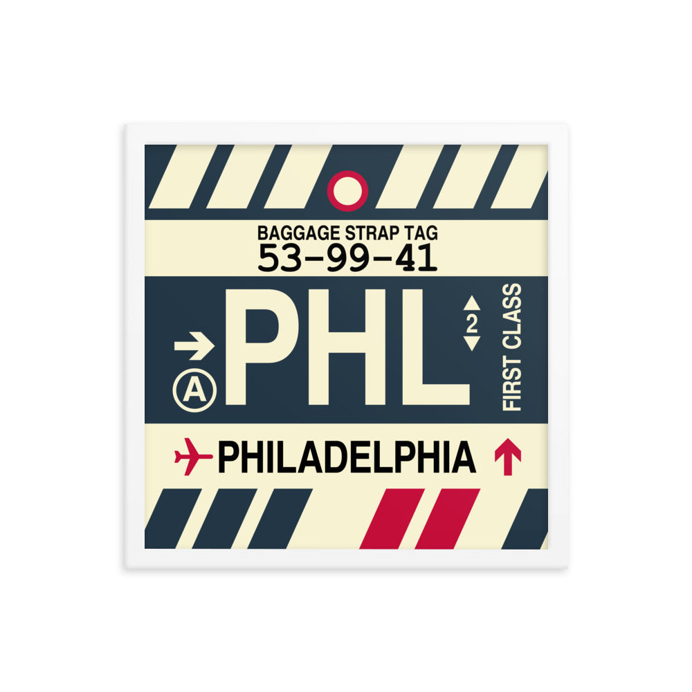 Travel-Themed Framed Print • PHL Philadelphia • YHM Designs - Image 14