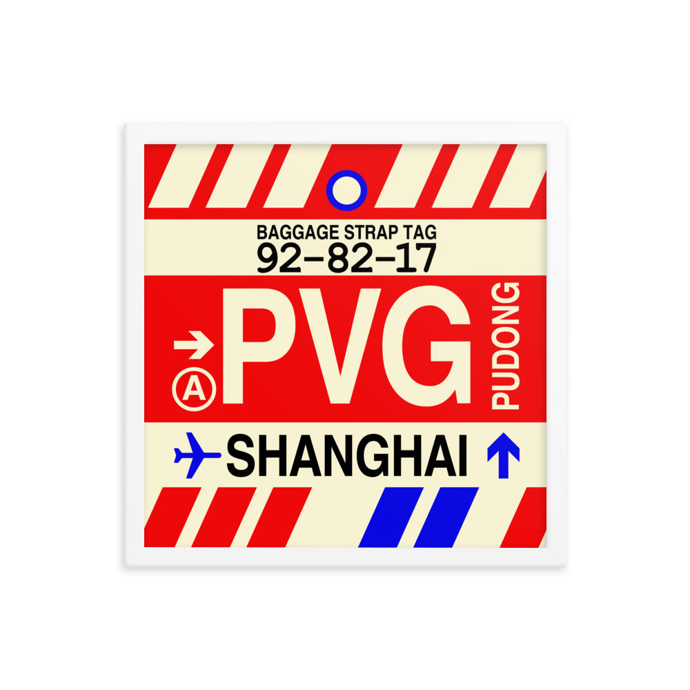 Travel-Themed Framed Print • PVG Shanghai Souvenir • YHM Designs - Image 14