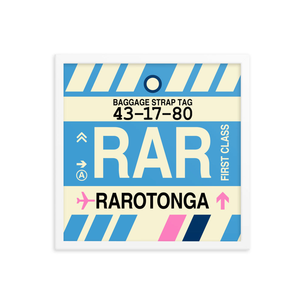 Travel-Themed Framed Print • RAR Rarotonga Souvenir • YHM Designs - Image 14